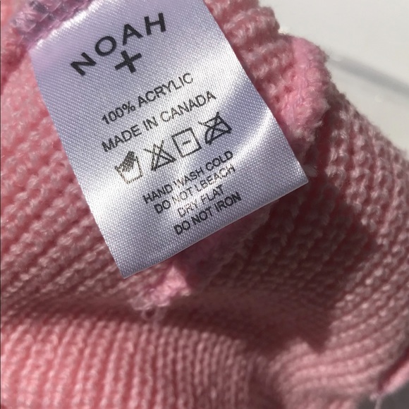 Noah Pink Rib Knit Supreme Beanie Soft Pink - Picture 5 of 6